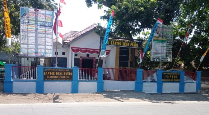Tampilan Baru Pagar Kantor Desa Panda